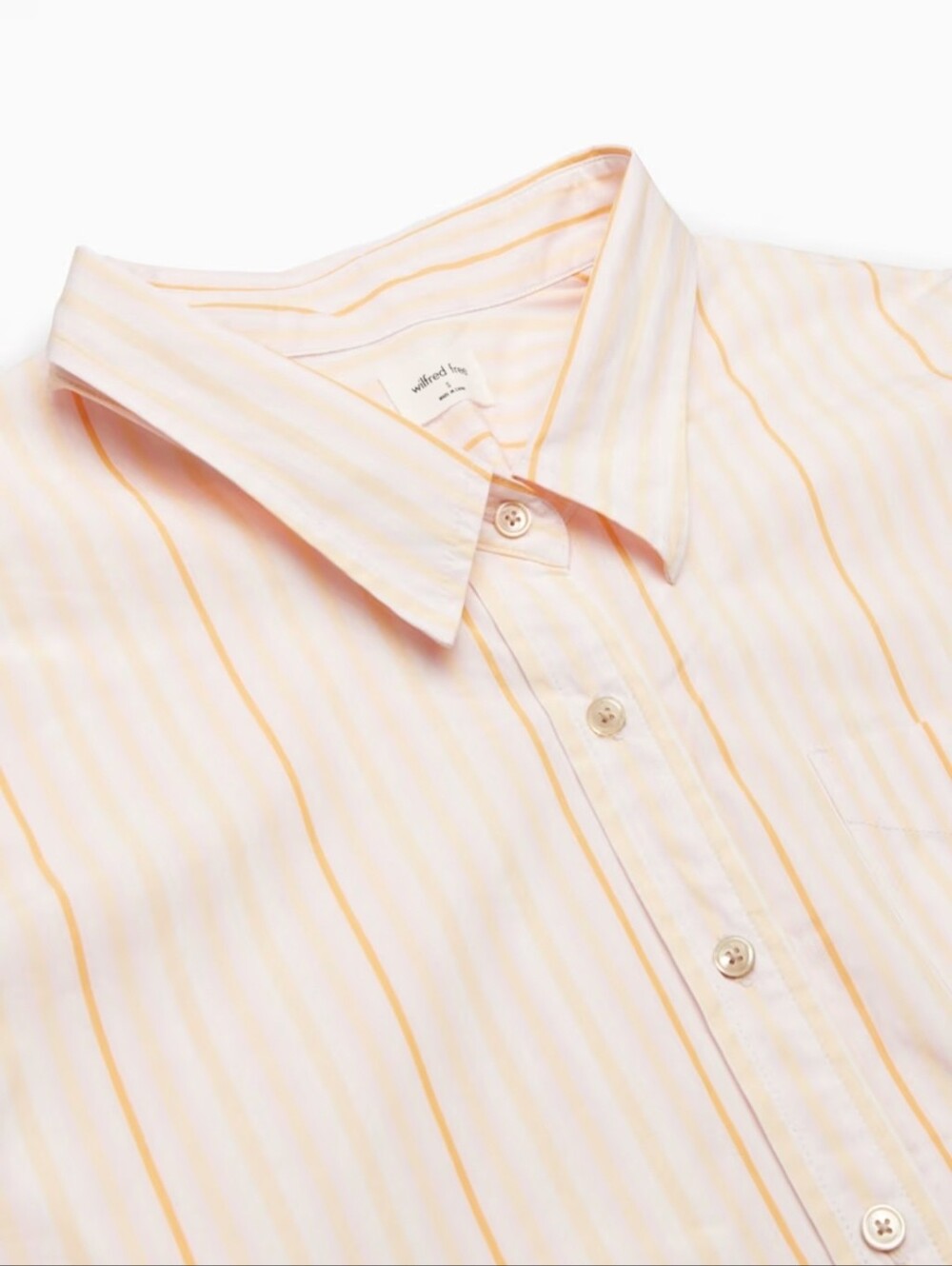 Aritzia Wilfred Free Relaxed Oversized Drop Shoulder Stripe Poplin Shirt 2XS - Picture 6 of 16
